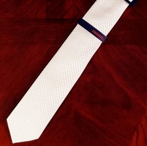 Men's White Dress Tie by Rooster